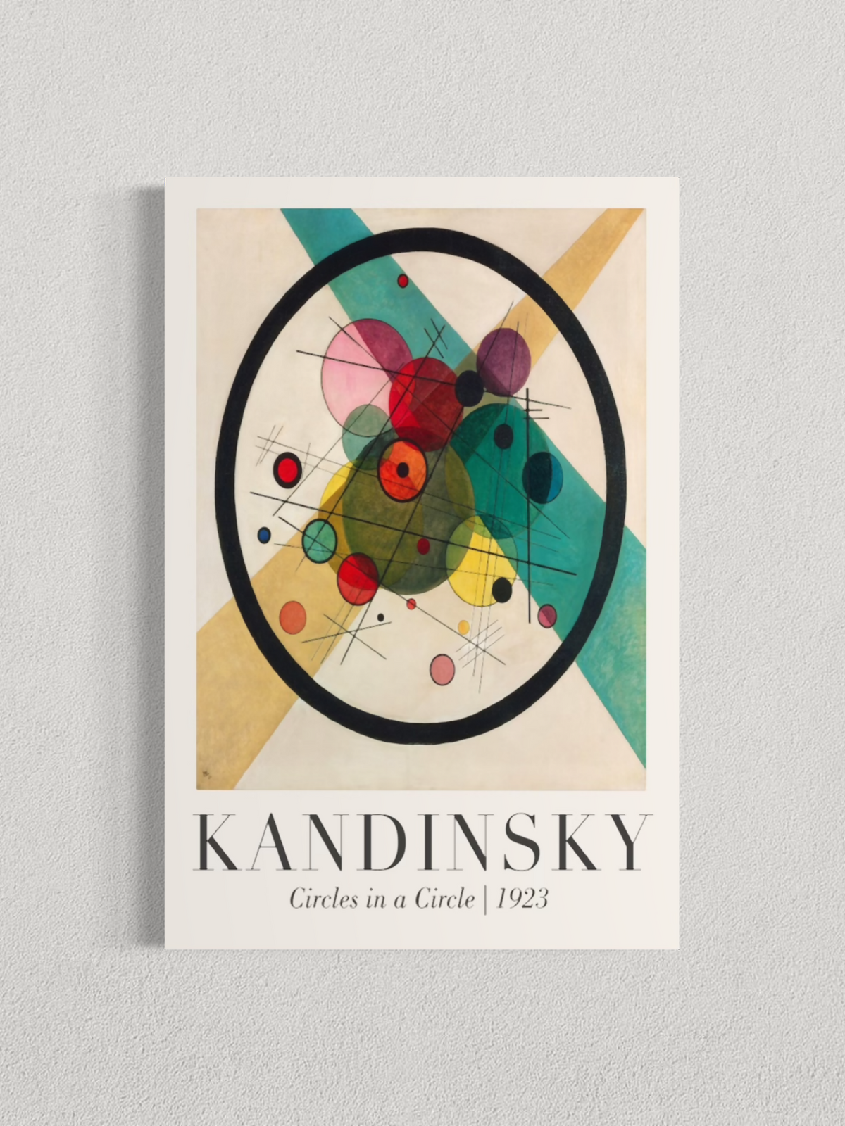 Cercles dans un cercle – Wassily Kandinsky (1923)
