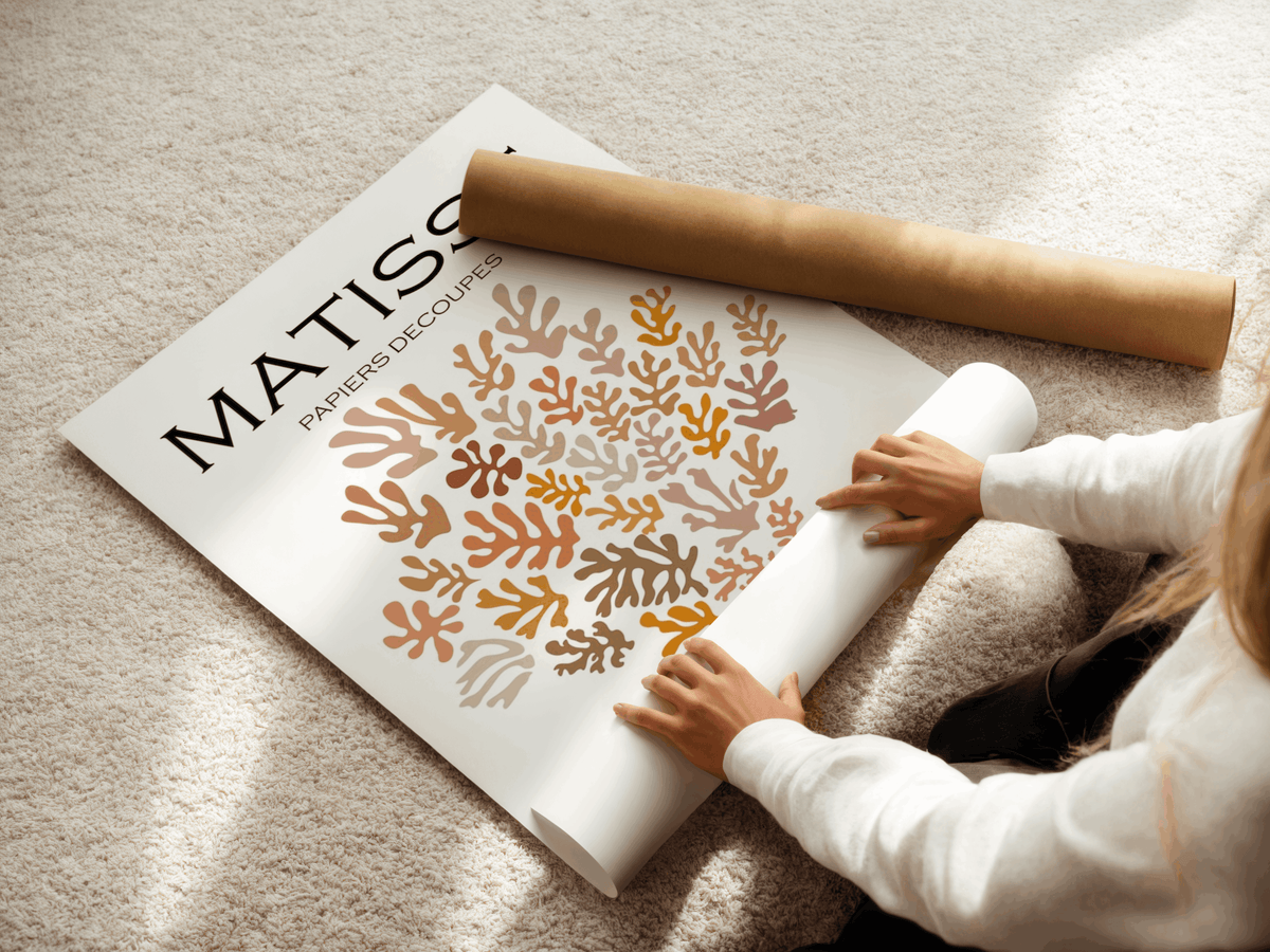Matisse – Papiers Découpés aux Tons Naturels