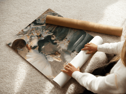 Répétition de ballet sur scène – Edgar Degas