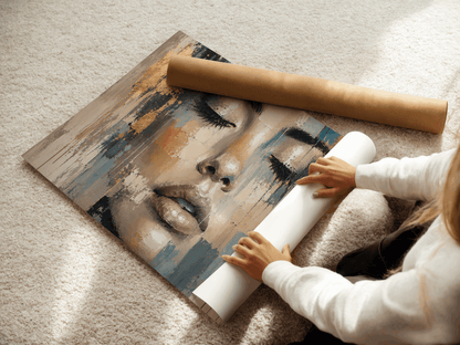 Éclat Intérieur – Portrait Abstrait Contemporain