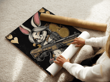 Lapine Rebelle – Noir et Or