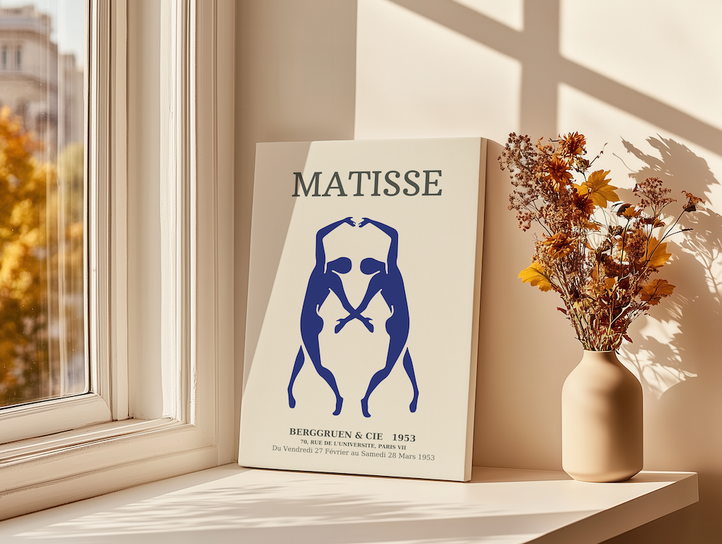 Matisse – Silhouettes Bleues, Affiche Vintage
