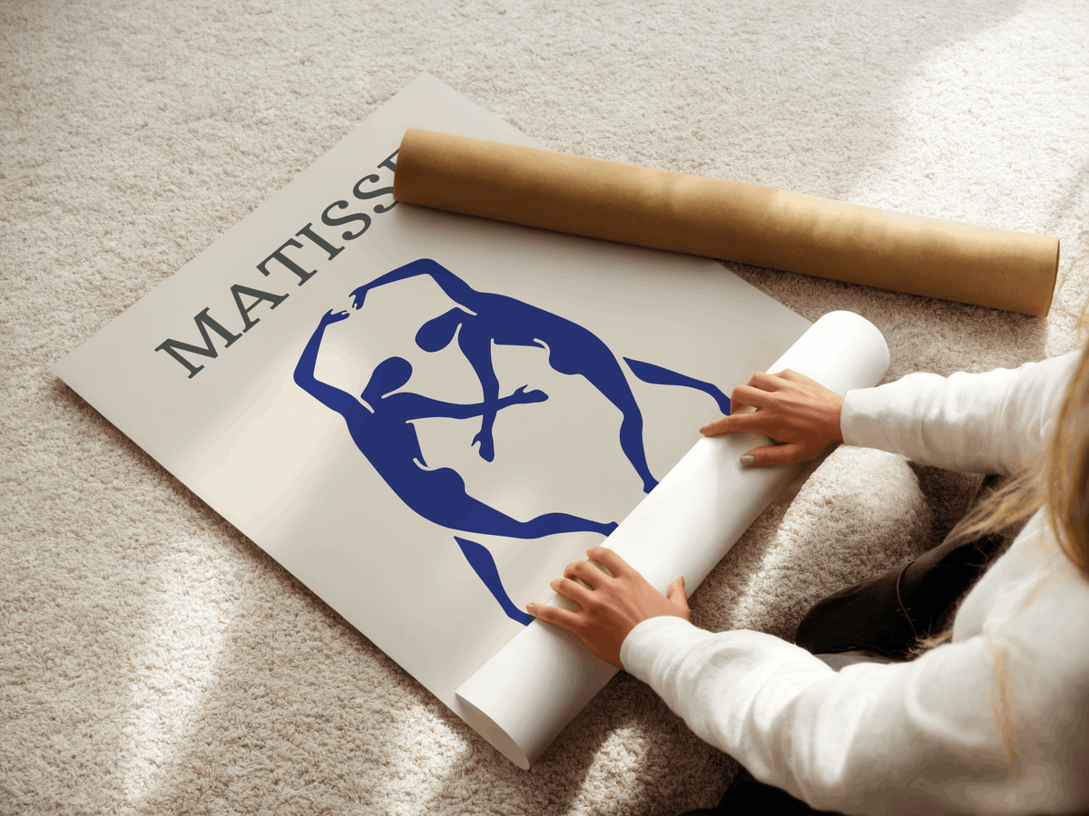 Matisse – Silhouettes Bleues, Affiche Vintage