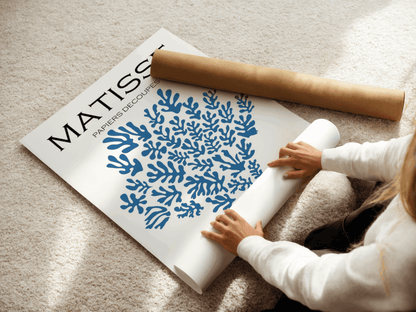 Matisse – Papiers Découpés Bleus, Affiche Vintage
