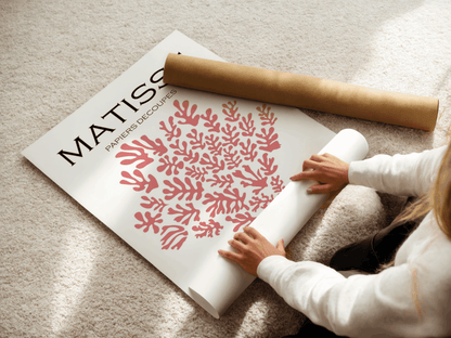 Matisse – Papiers Découpés Roses, Affiche Vintage
