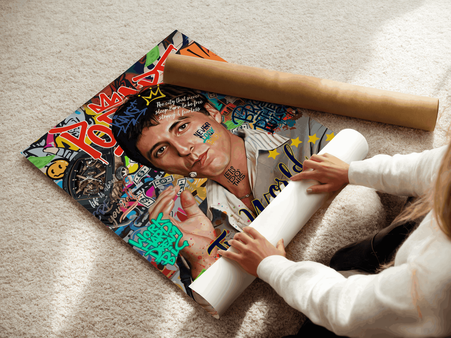 Légende du cinéma des années 80 – Toile Pop Art & Street Art