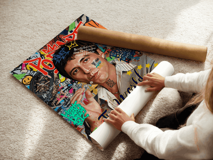 Légende du cinéma des années 80 – Toile Pop Art & Street Art