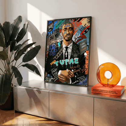 Icône du rap des années 90 – Toile Pop Art & Graffiti
