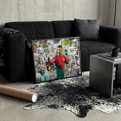 Légende du Football – Collage Street Art