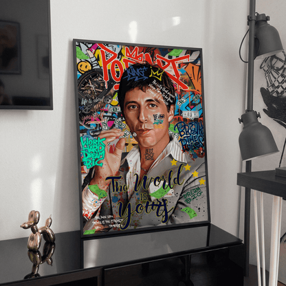Légende du cinéma des années 80 – Toile Pop Art & Street Art