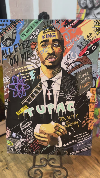 Icône du rap des années 90 – Toile Pop Art & Graffiti
